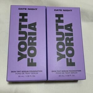 Youth Foria Date Night Skin Tint Serum Foundation in 120 Fair NEW